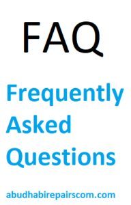 FAQ washing machine repair Abu Dhabi